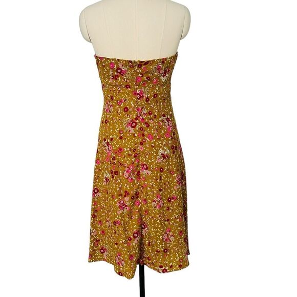 Lulu's Yellow Floral Midi Dress - Picture 6 of 8